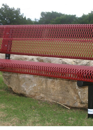 Diamond Pattern Rolled Edge Bench