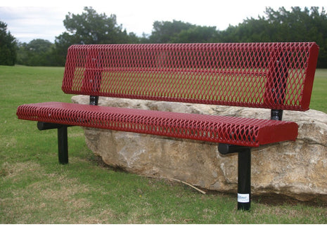 Diamond Pattern Rolled Edge Bench