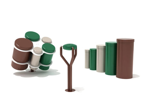 Tunes & Tones Trioincl. Standing Drum Quintet, Honeycomb Hand Drums, Treble Tongue Drum