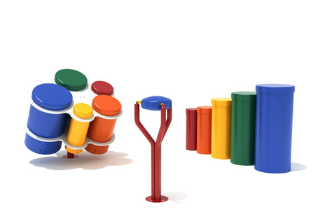 Tunes & Tones Trioincl. Standing Drum Quintet, Honeycomb Hand Drums, Treble Tongue Drum